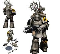 JOYTOY Warhammer 40K Iron Warriors 1/18 Action Figures Iron Warriors MKIII Tactical Legionary with Nuncio-vox Model Collection