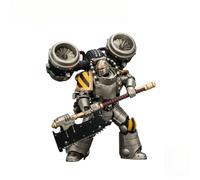 JOYTOY Warhammer 40K Iron Warriors MkII Assault Squad Highly Detailed Action Figure Collectible Model (Iron Warriors MkII Assault Legionary2 with Bolt pistol & Heavy chain axe)