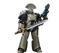 JOYTOY Warhammer 40K Iron Warriors MKVI Tactical Sergeant with Power Sword and Plasma Pistol 1/18 Collection Model Birthday gifts