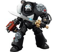 JOYTOY Warhammer 40k Raven Guard Terminator 1 with Power Sword and Storm Bolter 1/18 Action Figure Collect And Display Model