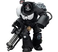 JOYTOY Warhammer 40k Raven Guard Terminator 3 with Power Fist and Assault Cannon 1/18 Action Figure Collect And Display Model