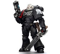 JOYTOY Warhammer 40K Raven Guards Interstellar Warrior Sergeant Ashan 1/18 Scale Collectible Display Model, Articulated Figurine for Collection & Gifts - JT4584