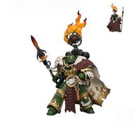 JOYTOY Warhammer 40K Salamanders Vulkan He'stan, the Forgefather with the Spear of Vulkan and the Gauntlet of the Forge Highly Detailed Articulated Action Figure Collectible Model Birthdays