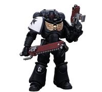 JOYTOY Warhammer 40K Space Marines Black Templars Outriders Brother Valtus 1/18 Action Figure Black Templars Outriders Joy Toy Figures
