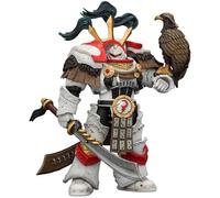 JOYTOY Warhammer 40k White Scars Legion Praetor in Cataphractii Terminator Armour with Cyber Hawk, Chogorian sword and combi-melta 1/18 Action Figure Collect And Display Model