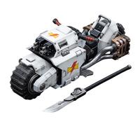 JOYTOY Warhammer 40k White Scars Raider-pattern Combat Bike 1/18 Collect And Display Model