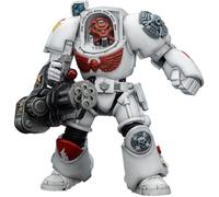 JOYTOY Warhammer 40k White Scars Terminator 3 with Power Fist and Assault Cannon 1/18 Action Figure Collect And Display Model