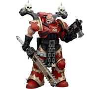 JOYTOY Warhammer 40k World Eaters, World Eaters Khorne Berzerker with Eviscerator Chainsword 1/18 Action Figure, Dedicated To You Who Love Collecting