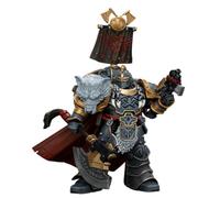 JOYTOY Warhammer Horus Heresy Space Wolves Legion Praetor with Power Axe and Combat Shield 4.9in 1/18 Scale Collectible Action Figure with Exquisite Design, Gifts for Fans & Collectors