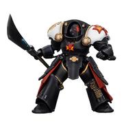 JOYTOY Warhammer The Horus Heresy 1/18 Action Figure White Scars Ebon Keshig Terminator 2 with Power Glaive Collection Model Birthday Gifts 15+Age 5.39in