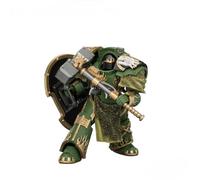 JOYTOY Warhammer The Horus Heresy Salamanders Firedrake Terminator 1 with Thunder Hammer and Dragonscale Storm Shield Highly Detailed Articulated Action Figure Collectible Model Birthdays