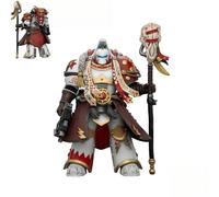 JOYTOY Warhammer The Horus Heresy White Scars Stormseer Consul with Force Staff and Bolt Pistol Highly Detailed Articulated Action Figure Collectible Model Birthdays