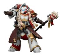 JOYTOY White Scars Stormseer Consul Warhammer 40K 1/18 Action Figures White Scars Stormseer Consul with Force Staff and Bolt Pistol Collectible Model 4.84Inch
