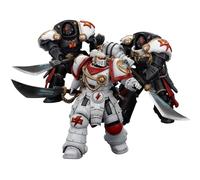 JOYTOY White Scars Warhammer 40K 1/18 Action Figures White Scars Legion Praetor Ebon Keshig Terminator 3PCS Collectible Model