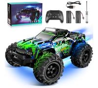 JOYTREKY Remote Control Cars - 1:18 Rc Car HighSpeed 25KMH+ LED Light with Spray 2.4GHz All Terrain Off Road Truck Toys 2 Rechargeable Batteries 60 Min Playtime Fast Racing Toy for Kids Adults - Green