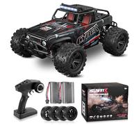 JOYTREKY Remote Control Cars - 1:18 Scales High Speed 40KM/H Remote Control Car 4WD Off Road RC Truck 2 Batteries 2.4GHz All Terrains Toy Rechargeable Fast Cars for Adults Boys Kid - Black