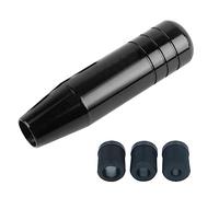 JoyTube 5" Gear Stick Shifter Knobs, Aluminum Alloy Shifting Lever Heavy Weighted Car Shift Head Knob Fit Most Manual Automatic Vehicles with 3 Threaded Adapters M8 M10 M12 x 1.25 (Black)
