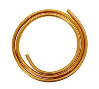 JoyTube Copper Tubing, 1/4" OD × 3/16" ID 5FT Length Refrigeration Soft Coil Seamless Round Tubing for DIY Handicrafts, Jewelry, Crafts&Industry
