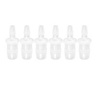 JoyTube Plastic Hose Barb Reducer Pipe Fittings, 1/2" to 1/4" Hose ID Connectors Joint Splicer Mender Adapter Union Boat Water Air Aquarium O2 Fuel (Pack of 6)