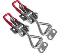 JoyTube Toggle Latch Clamp 4002, Adjustable 304 Stainless Steel Pull Hasp Latches Latch Catch Cabinet Boxes Handle Toggle Lock Clamp 550Lbs Holding Capacity 2pcs