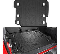JOYTUTUS Cargo Mat fits Wrangler JL 4X4 with OEM Subwoofer, All-Weather Guard Trunk Mat Cargo Liners Heavy Duty Waterproof Odorless Durable for Wrangler JL 2018-2023 4 Door - NOT FIT 4XE