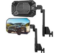 JOYTUTUS Mirrors Doors Off Compatible with Wrangler JK JL Gladiator JT, Door Hinge Mirror Anti-shake Wide Vision Easier Install, Doorless Side Quick Release Mirror