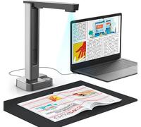 JOYUSING 16MP Book & Document Scanner, 2nd Gen Auto-Flatten & Deskew Tech, Capture A3, A4, Muil-Languages OCR, Convert to PDF/Word/Txt/Excel on Windows and PDF on Mac System