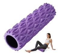 JOYVANTAGE Foam Roller High Density Deep Tissue Massager for Muscle Massage Myofascial Trigger Point Release Improves Mobility Massage of The Back and Leg Muscles - 15" (Purple)