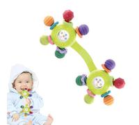 JOYVOVO Baby Toys 0-6 Months, Food Quality Baby Rattle, Silicone Sensory Teething Teether Toys, Sensory Montessori Rattle Early Educational Teething Toys for Babies, Gifts for Boys Girls 3 4 5 6 Month