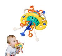 JOYVOVO Montessori Baby Toys Silicone Suction Cup Toy, Pull String Toys for 1 2 3 Year Old Kids, Infant Sensory Toys for Toddlers, Early Development Toys for Fine Motor Skills for 18+ Months