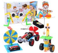 JOYVOVO Science Experiments for Kids, 5 pcs STEM Robotics Science Kit Toys, Educational Engineering Construction Blocks Toy Creative DIY Activities Game, Gift for Boys Girls 6 7 8 9 10 11 12 Years Old