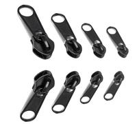 JOYVOX 8Pcs Durable Zipper Pull Replacement Set - Universal Zinc Alloy Zips, Easy DIY Repair Kit for Bags, Jackets, Tent, Detachable Zip Repair Kit