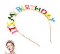 JOYVOX Colorful Birthday Headband with Bold Statement - Birthday Crown, IT'S MY BIRTHDAY Headband, Fun Party Hair Accessory for Girls and Women