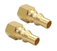 Joywayus 2PCS Propane Quick-Connect Adapter 1/4" NPT Female Full Flow Plug Pipe Thread Gas Fitting for RV Portable BBQ