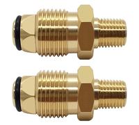 Joywayus Brass Soft Nose POL Propane Gas LP Tank Adapter with 1/4" NPT Male Fitting Full Flow for Regulator Hose