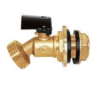 Joywayus Brass Water Container/Rain Barrel Spigot 3/4" GHT to 1/2" Male
