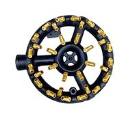 Joywayus Propane Gas Jet Burner 32 Tips for Wok Range,Stir Fry,Grilling,Cast Iron Body Round Nozzle Jet Burner