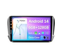 JOYX - [6G+128G] - Android 14 Car Stereo For Peugeot 2008 208 (2012-2018) - Wireless Carplay/Android Auto - Camera & MIC - IPS 10.1 Inch 2 Din - DSP Steering Wheel WiFi 4G BT DAB Fast-boot 360-Camera