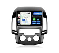 JOYX Android 10 Car Radio Suitable for Hyundai I30 (2006-2011) - 4G + 64G - Built-in DSP/Carplay/Android Car - Camera MIC - 9 Inch 2 Din - Steering Wheel Control 4G WiFi BT DAB Fast Boot 360 - Camera