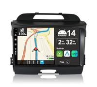 JOYX Android 12 Din Car Stereo For Kia Sportage (2010-2015) - Built-in Carplay + Android Auto - 2G+32G - Rear Camera FREE - IPS 9 Inch 2 Din - Steering Wheel DAB Fast-boot WIFI Split-SCreen BT5.0