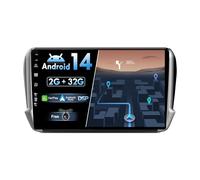JOYX Android 12 IPS Car Stereo For Peugeot 2008/208 (2012-2018) - Built-in Carplay + Android Auto - 2G+32G - Rear Camera FREE - 10.1 Inch 2 Din - Steering Wheel DAB Fast-boot WIFI DSP Split-Screen