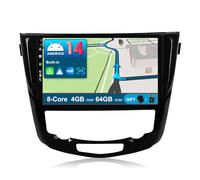 JOYX Android 14 IPS 10.1 Inch Car Steroe For Nissan X-Trail Qashqai J11 Rouge (2014-2018) - 4G + 64G - Builtin DSP Carplay Android Auto - LED Camera + MIC - Steering Wheel WiFi Fast-Boot 360-CAM AHD