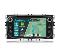 JOYX PX6 Android 10 Double Din Car Stereo Fit For Focus/Mondeo/S-Max/C-Max/Galaxy Head unit GPS Navigation | 4G+64G | 7 Inch | Free Camera Canbus | Support WIFI BT5.0 SWC HDMI 4K-Video DAB 4G Carplay