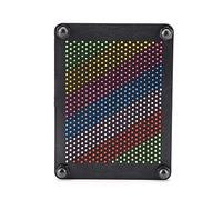 Joyzan 3d Art Sculpture, Novel Pin Toy Metal Board Impression Colorful Hand Mold Sculpture Needle Toys Painting Sculptures Desk Rainbow Picture Gadget Frame Novelty Desktop Gadgets Face Retro Game