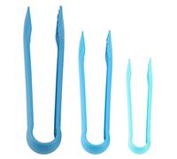 Joyzan 3pcs Plastic Serving Tongs Set, 6/8/10 inch Kitchen Clip Multifunctional Food Clamps Non-Stick Tong Utensil for Salad Bread Muffin Buffet Vegetable Ice Home Bakery Parties Baking Cooking Tool