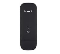 Joyzan 4G LTE USB Modem, Mini Dongle Mobile Data Wireless Router Network Card WiFi Hotspot Portable Smart Internet Connections with SIM Slot 100Mbps for Laptop Desktop Car Travelling(With WiFi)