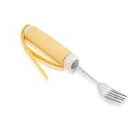 Joyzan Adaptive Utensils Fork, 9.6inch Easy Grip Caring Disabled Patient Arthritis Elder Utensil Stainless Steel Fork Flexible Rotating Eating Tablewares Disability Cutlery for Adults Weak Hand Tremor