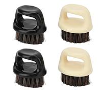 Joyzan Barber Beard Brush, Mustache Brush Men Hair Shaving Knuckle Neck Grooming Face Personal Moustache Brushes Styling Beards Tool Broken Cream Bristles Bristle Finger Sweep Hand Nail Male Duster