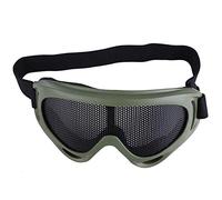 Joyzan Breathable Mesh Goggles, X400 Airsoft Protective Gear Set Safety Tactical Glasses Cabon Steel Lenses with Adjustable Strap Eye Protection for Military Fans Outdoor Hunting Paintball Cs Game