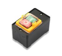 Joyzan Emergency Stop Button, AC220V/380V 10A On/Off Stop Switch with Bushing Waterproof Industrial Push Button Cutting Machine Bench Drill Electric Motor Power Mechanical Equipment Control Table Saws